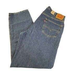 Levis 550 Relaxed Straight Jeans Mens 44 x 36 Blue